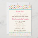Recherche de polka dot baby shower invitations Tendance
