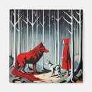 Recherche de loup de forêt magnets Arbres