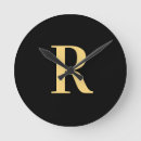 Recherche de noir or horloges Monogramme