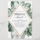 Recherche de douche nuptiale tropicale invitations Feuille de palme
