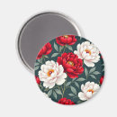Recherche de de fleur blanche refrigérateur magnets Élégant