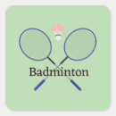 Recherche de raquette de badminton autocollants Oiseau