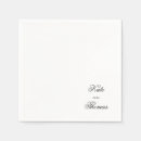 Recherche de engagement party serviettes Noir et blanc