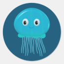 Recherche de méduse autocollants vie marine