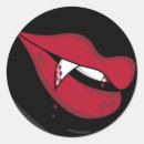 Recherche de sang rouge autocollants Lèvres