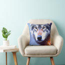 Recherche de loup sauvage coussins Dog