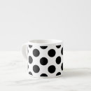 Recherche de pois noir et blanc tasses Motif à points polka