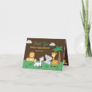 Zoek naar safari baby shower kaarten Dank u wel