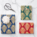 Recherche de damas papier cadeau Bleu