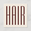 Recherche de long cartes visite Coiffeur
