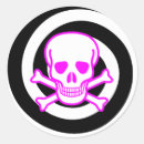 Recherche de crâne rose autocollants Emo