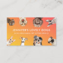 Recherche de dog sitter business card cartes visite Toiletteur