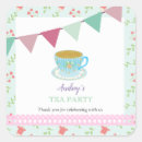 Recherche de thé vintage autocollants Fête d'anniversaire