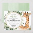 Recherche de giraffe baby shower garçon invitations Safari