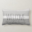 Recherche de rayures grises et blanches coussins Élégant