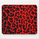 Recherche de léopard rouge tapis souris Empreinte de léopard