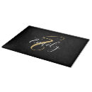 Recherche de noir or planches à découper Monogrammé