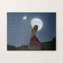 Recherche de lune et étoile puzzles Girl