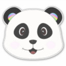 Recherche de visage de panda autocollants Adorable