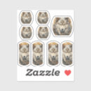 Zoek naar witte wolf stickers Waterverf