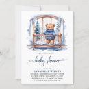 Recherche de teddy bear baby shower garçon invitations Typographie