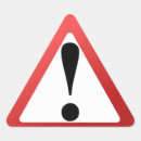 Recherche de triangle rouge autocollants Danger