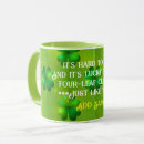 Recherche de trèfle de 4 feuilles tasses Vert