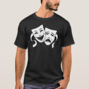 Recherche de masques de théâtre tshirts Blanc