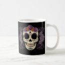Recherche de crâne rose tasses Dia de los muertos