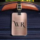 Recherche de metal luggage tags Monogrammé