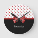 Recherche de point rouge horloges Nom