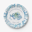 Recherche de anniversaire de poulpe assiettes en papier Bleu