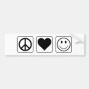 Zoek naar vredesteken bumperstickers Hart