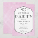 Recherche de gatsby anniversaire invitations Géométrique