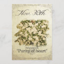 Recherche de pureté vœux cartes Fleur