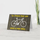 Recherche de faire du vélo vœux cartes Bicyclette