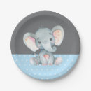 Recherche de elephant baby shower assiettes C'est un garçon