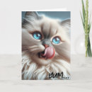 Recherche de yeux bleus vœux cartes Félin