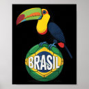 Recherche de drapeau brésil posters Toucan