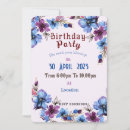 Recherche de invitation bleue lavande anniversaire invitations Fête d'anniversaire