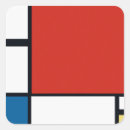 Recherche de mondriaan autocollants Géométrique