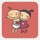 Recherche de étreinte autocollants Rose