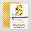 Recherche de de tournesol anniversaire invitations Jaune