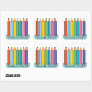 Recherche de crayon couleur autocollants Retour à l'école