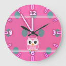 Recherche de chouettes horloges Rose