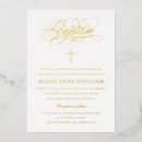 Recherche de or baptême invitations Catholique