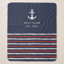 Recherche de ancre de bateau couvertures plaids Rayures