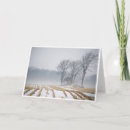 Recherche de paysage brumeux vœux cartes Hiver
