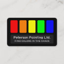 Recherche de palette peintre cartes visite Entrepreneur