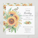 Recherche de de tournesol anniversaire invitations Moderne
